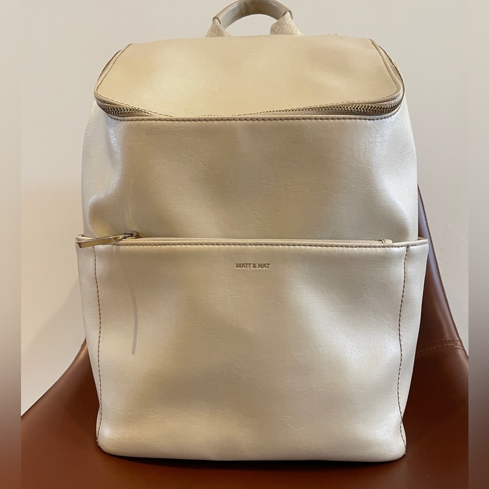 Matt & Nat Brave Backpack in Cream
